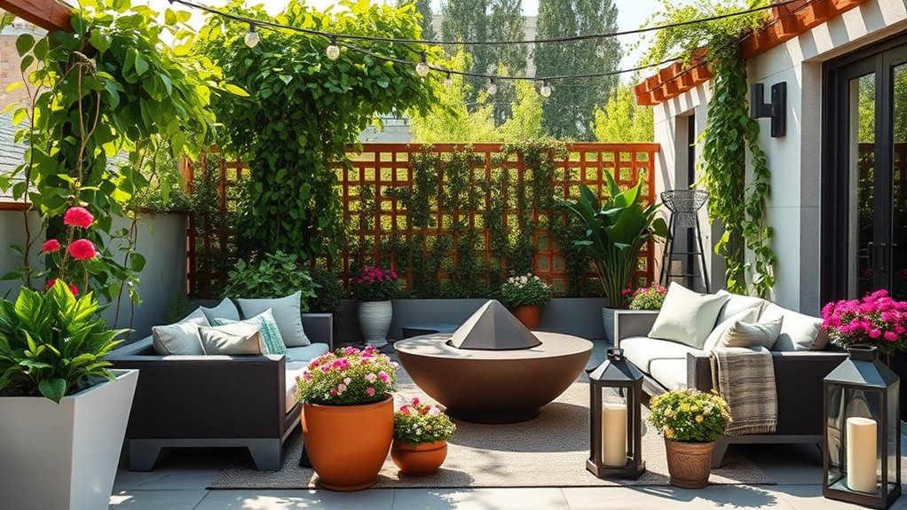 stylish outdoor terrace design