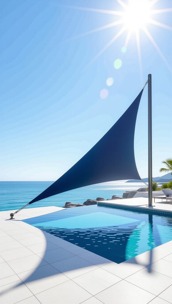 stylish poolside shade solution