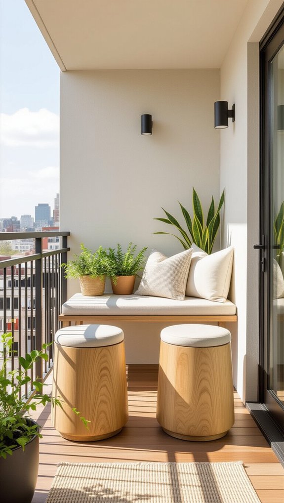 stylish storage for balconies