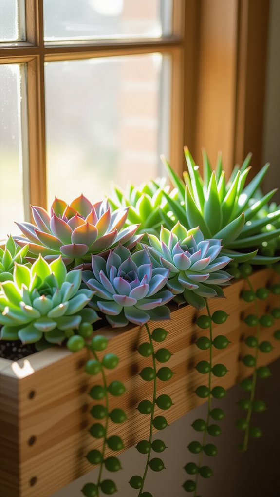 succulent window box design