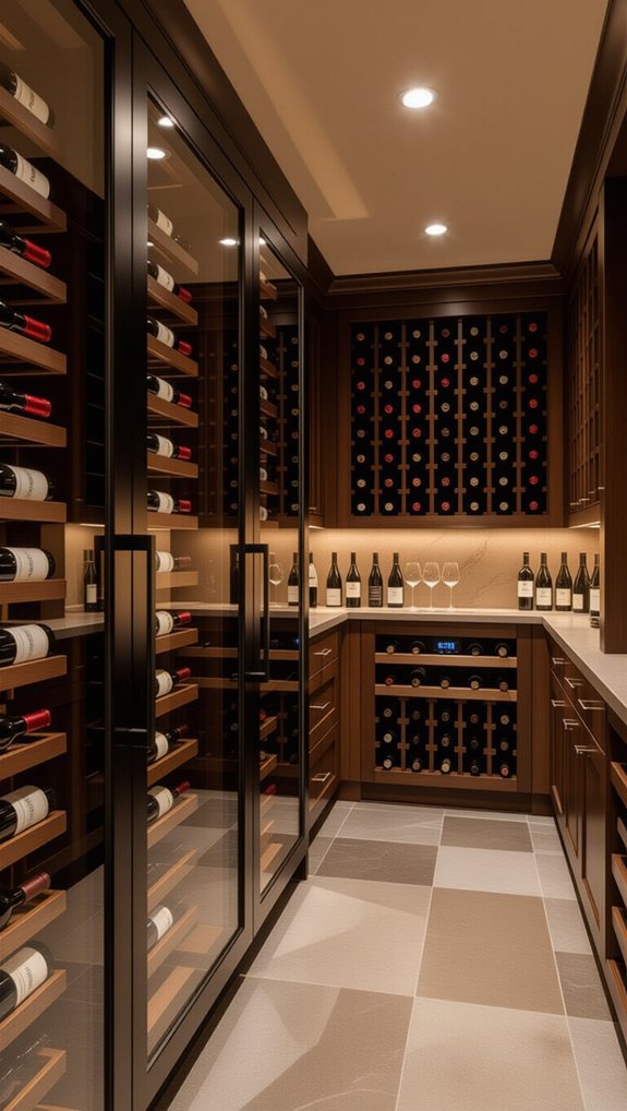 temperature controlled wine storage