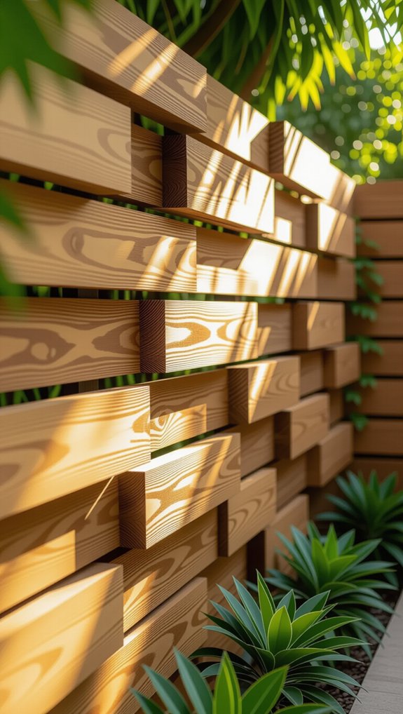 tiered garden fence design