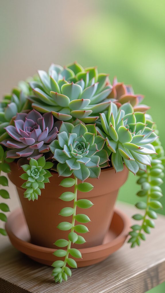 tiered succulent display ideas