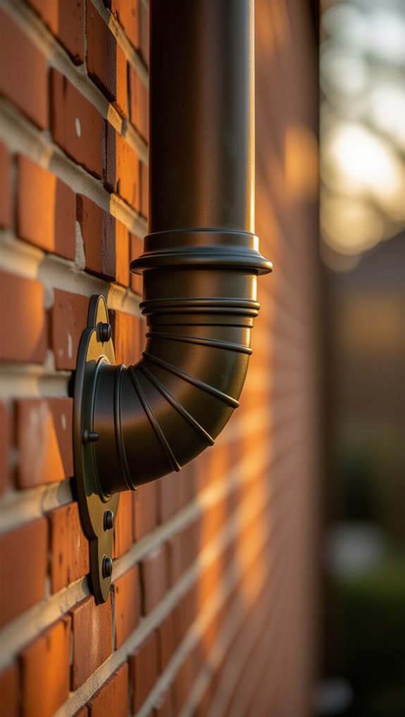 timeless vintage copper downspouts