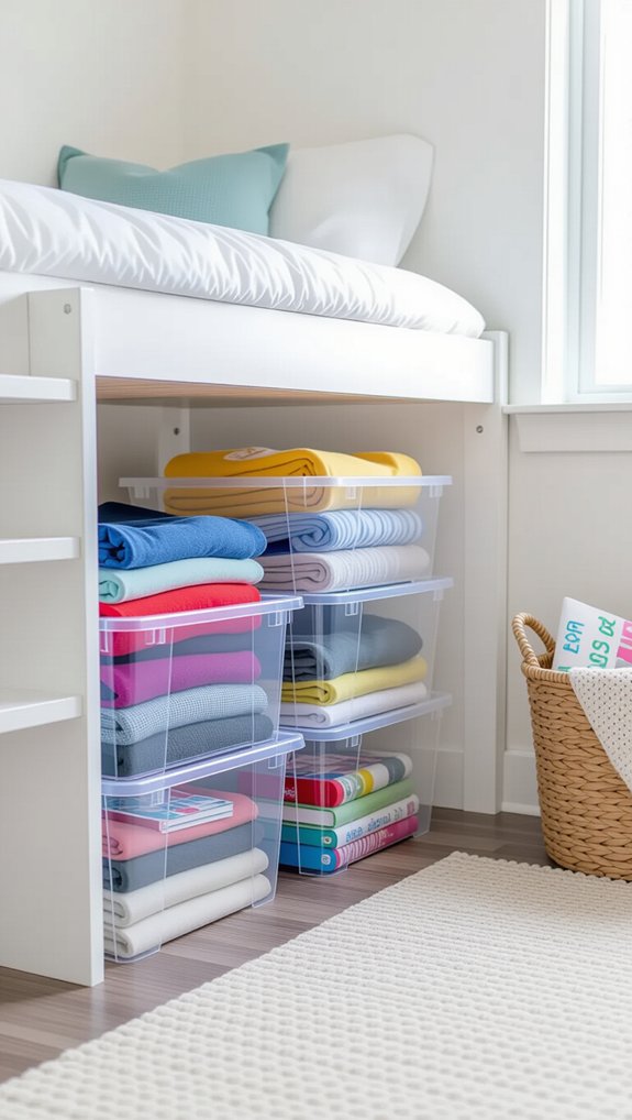 under bed storage solutions organized