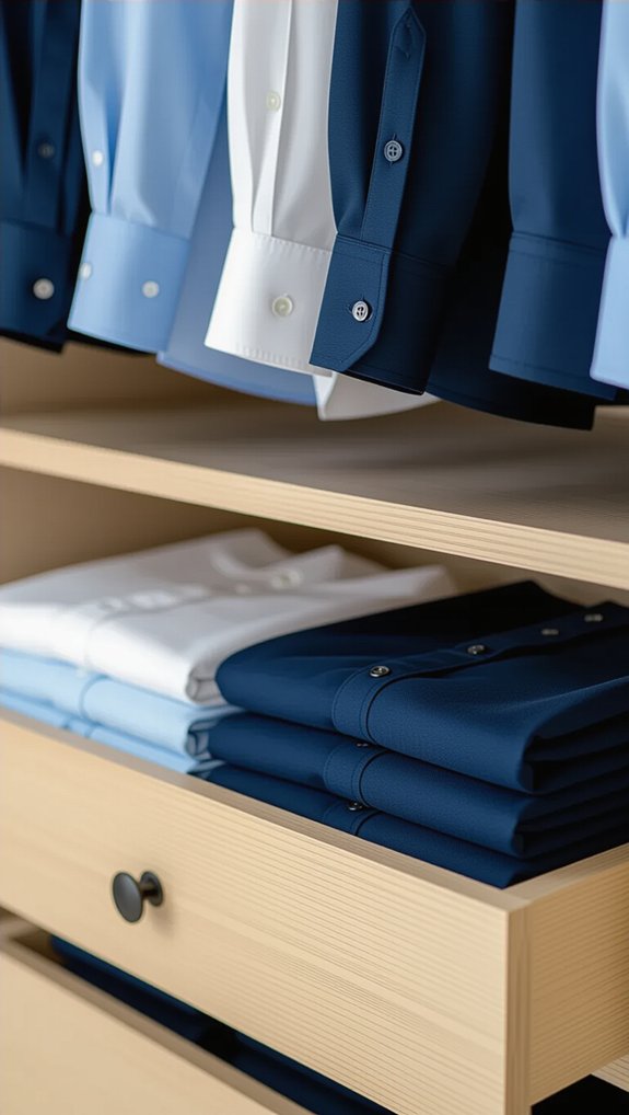 vertical folding for organization