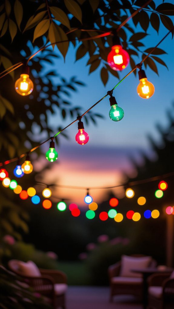 vibrant energy efficient party lights