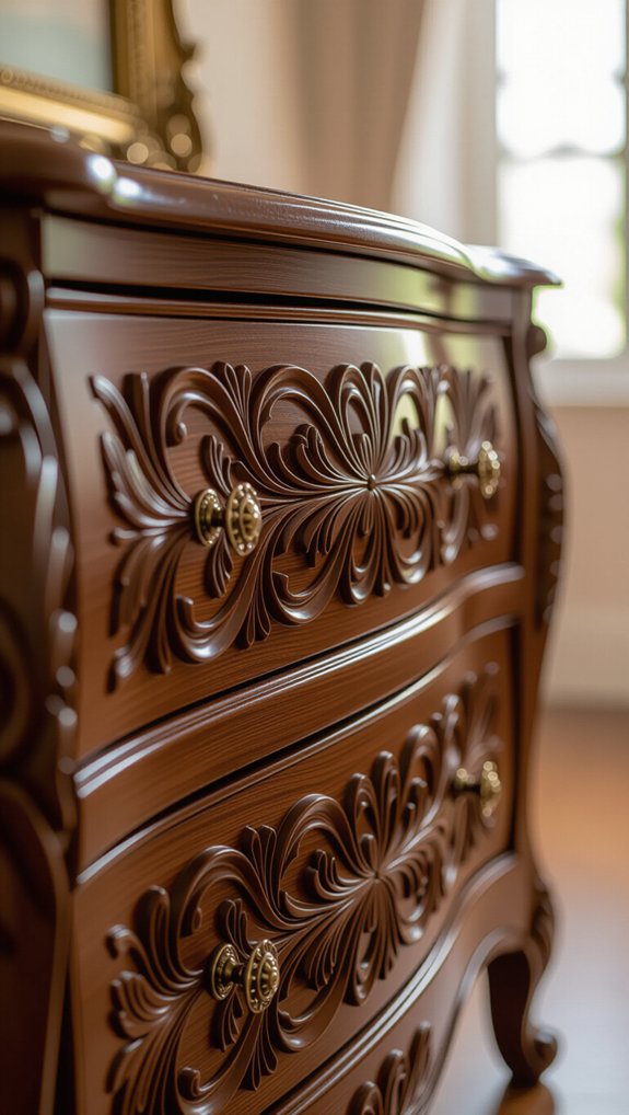 vintage carved wooden elegance