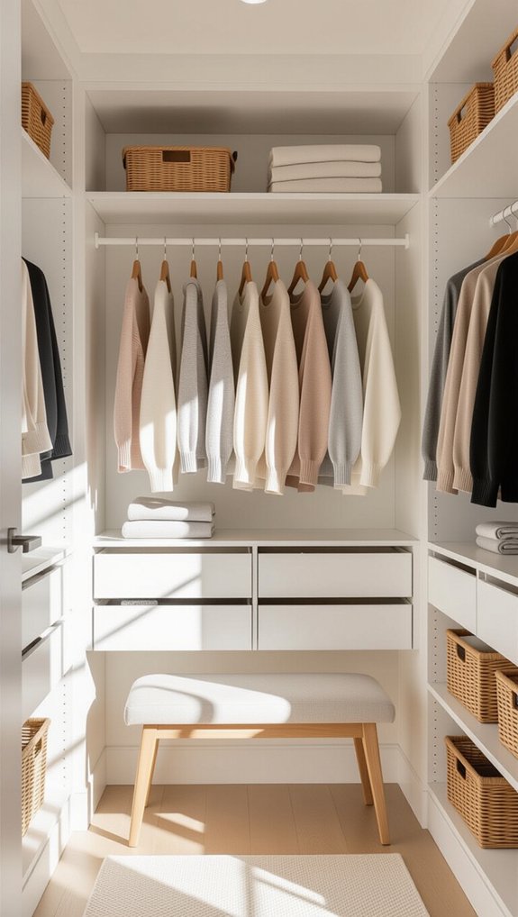 wardrobe organization enhances efficiency