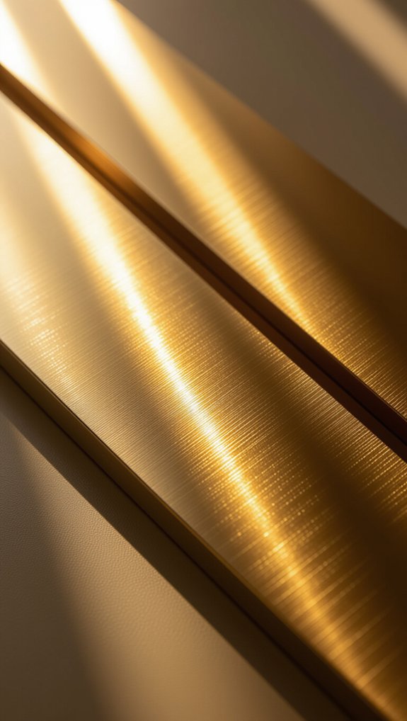 warm metallic accents elevate