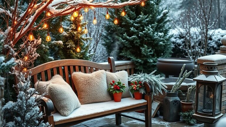 12 Cozy and Magical Winter Garden Ideas You’ll Love 2 winter garden design inspiration