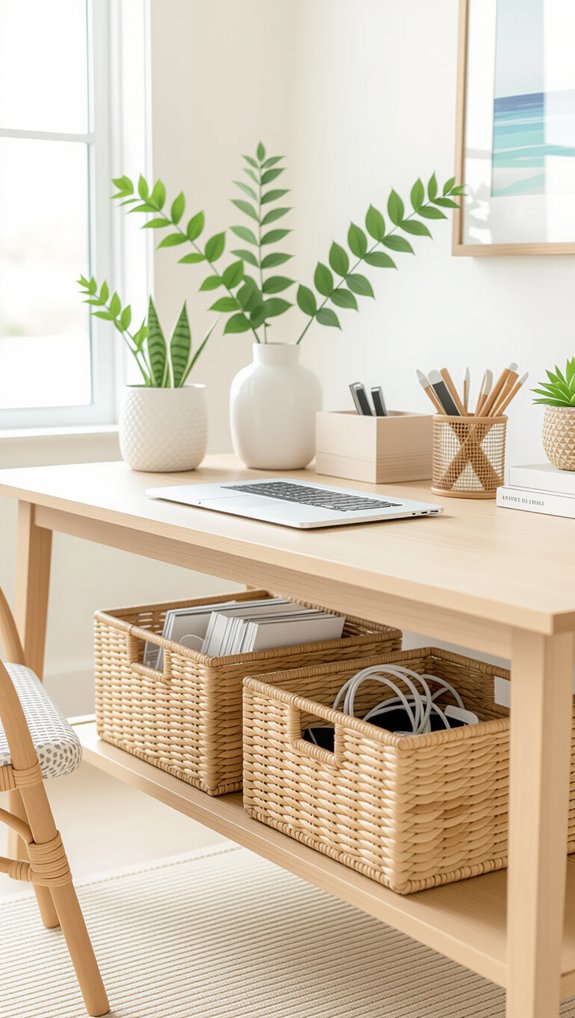 woven baskets for organization