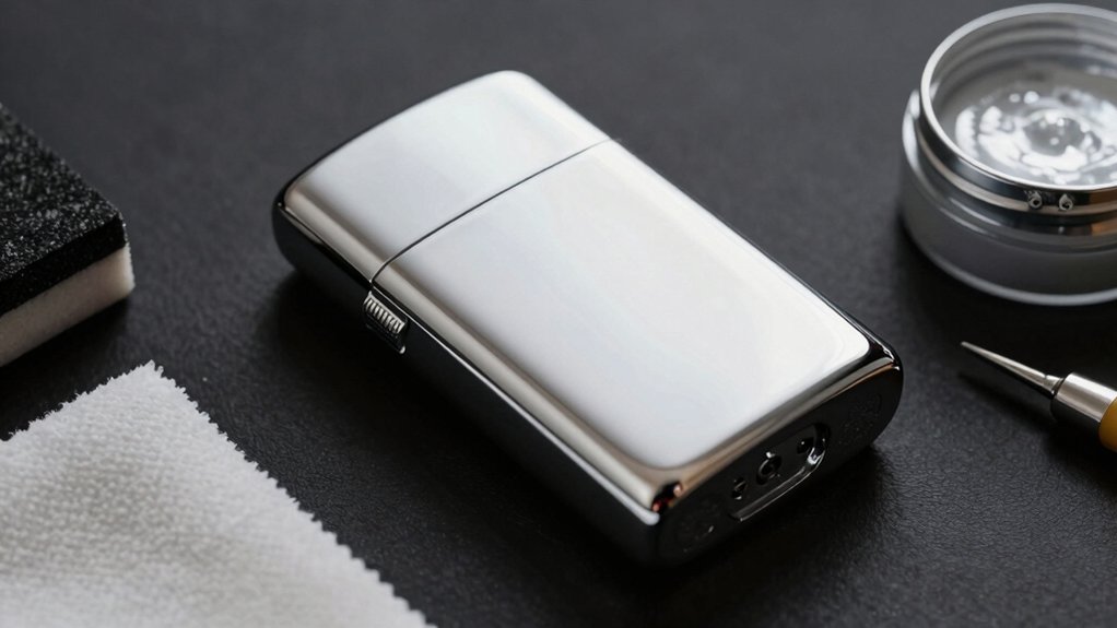 17 Clay Lighter Case Ideas for Creative Handmade Designs 8 chrome look in clay