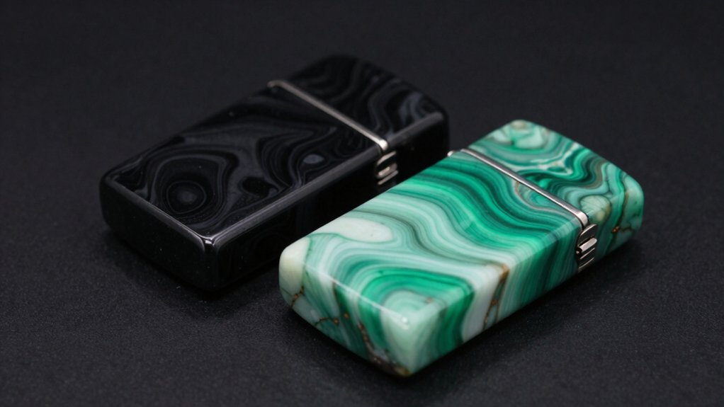 17 Clay Lighter Case Ideas for Creative Handmade Designs 9 gemstone inspired lighter cases