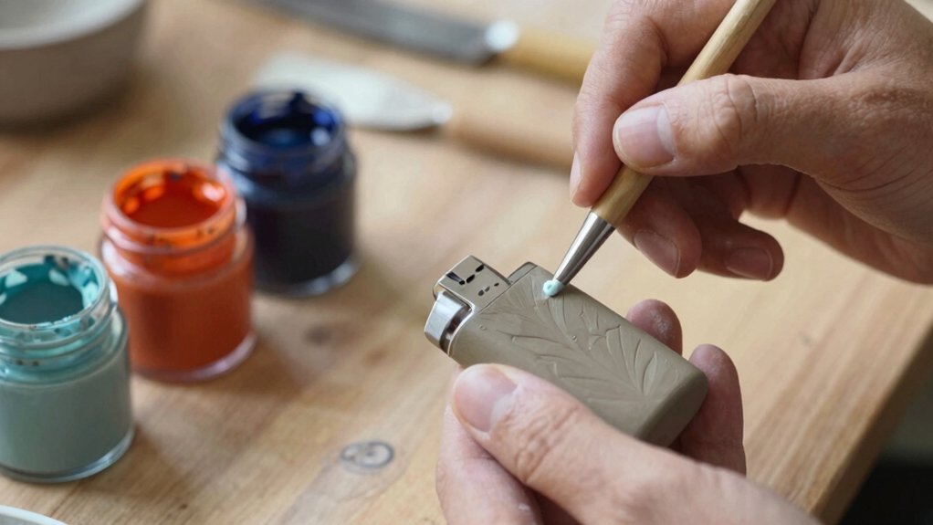 17 Clay Lighter Case Ideas for Creative Handmade Designs 13 painting glazing varnishing techniques