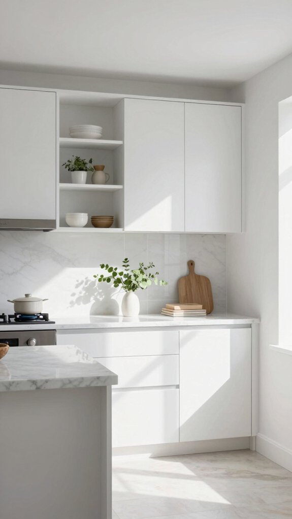 16 Kitchens Without Upper Cabinets for an Open and Airy Feel 3 airy organized functional kitchen