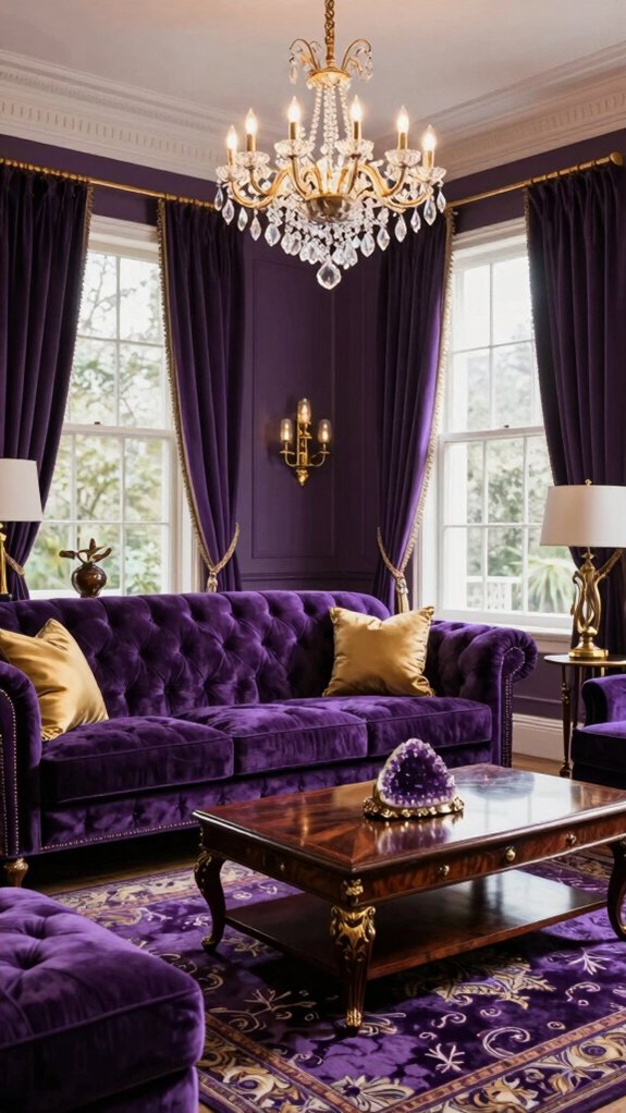 amethyst accents for sophistication