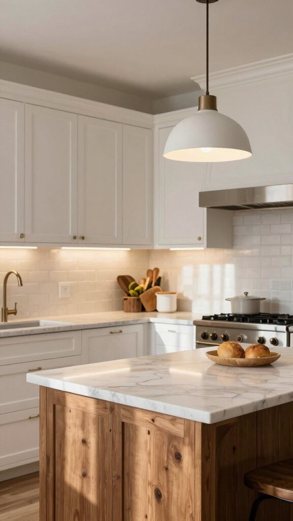 balanced ambient and task lighting
