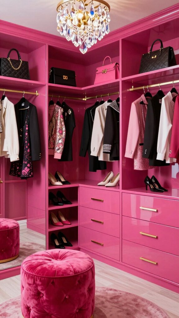 bold pink accent ideas