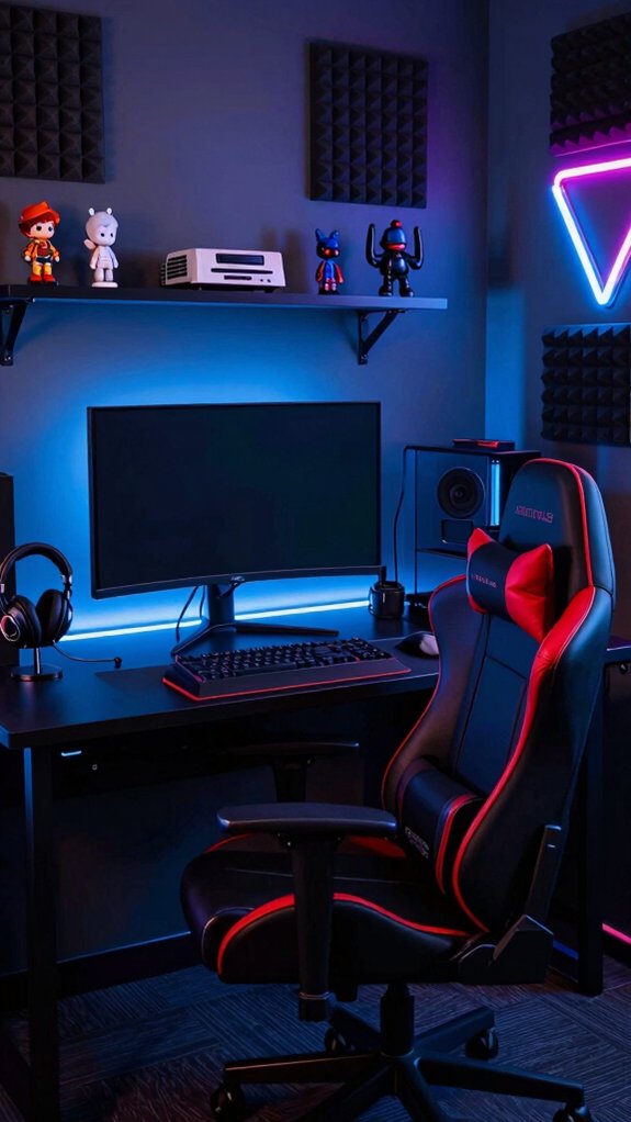 19 Man Cave Ideas for the Ultimate Personal Retreat 11 comfy organized gaming corner
