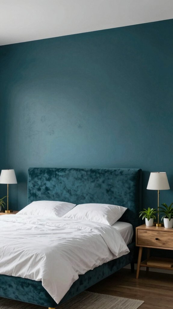 deep teal accent wall ideas