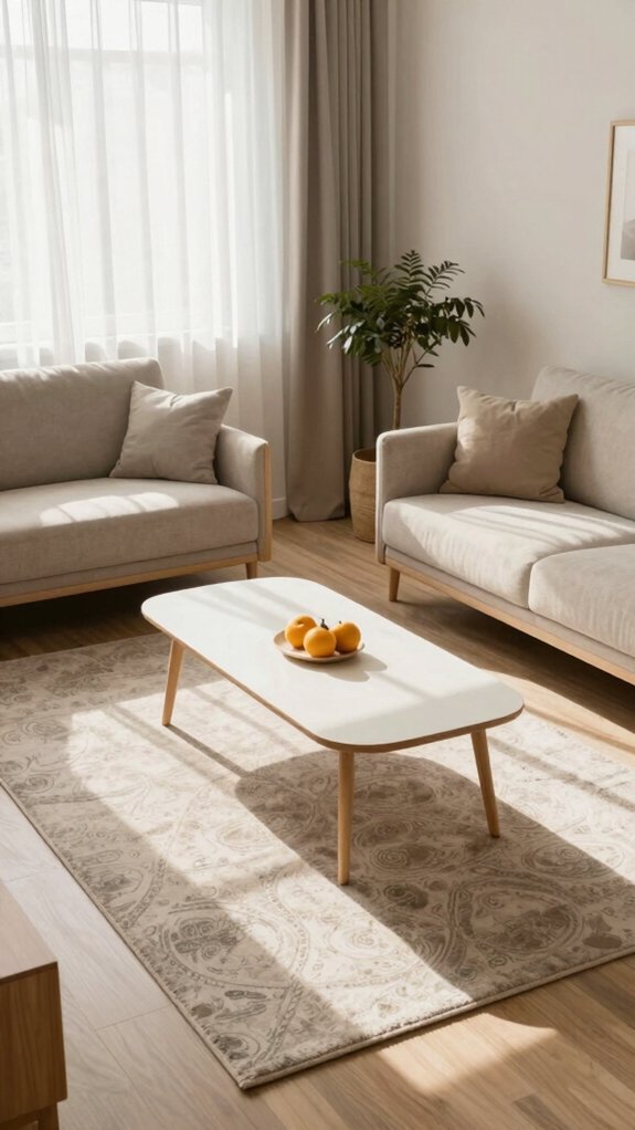 19 Small Living Room Decor Ideas That Make Any Space Feel Bigger 11 define space with rugs