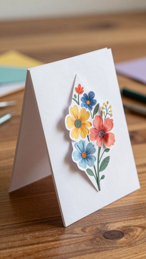 dimensional layered shadow box card