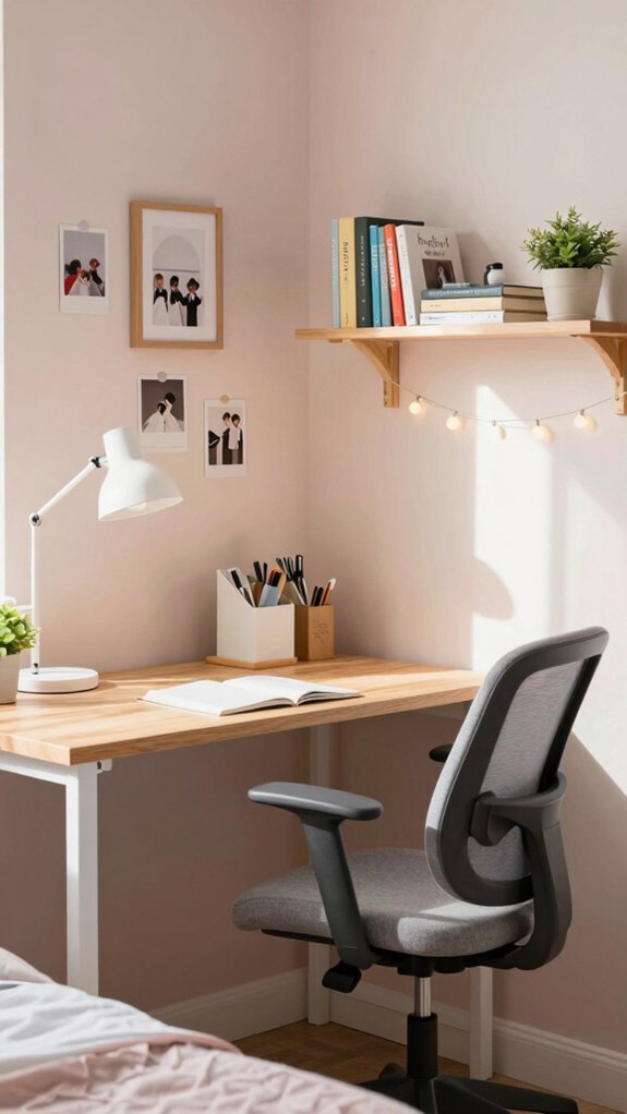 ergonomic study corner setup
