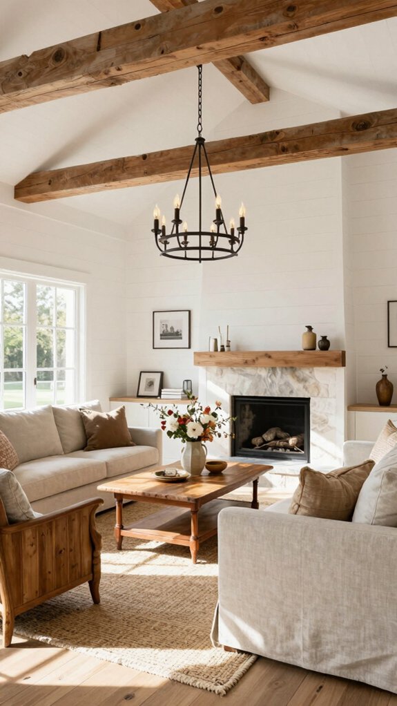 17 Modern Farmhouse Living Room Ideas for a Warm and Timeless Style 8 farmhouse lighting design ideas