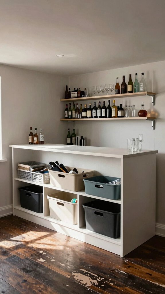 14 Under Bar Counter Ideas for Storage and Style 15 functional cohesive bar design
