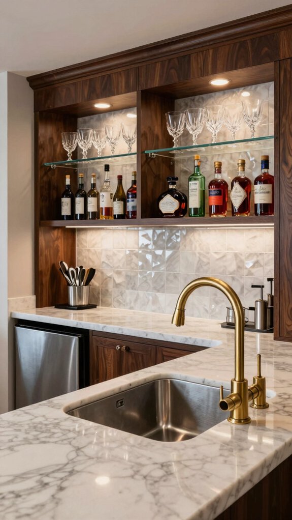 17 Wet Bar Ideas With Sink for Stylish and Functional Homes 17 functional wet bar design