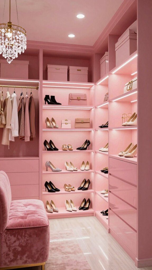 layered lighting for closets