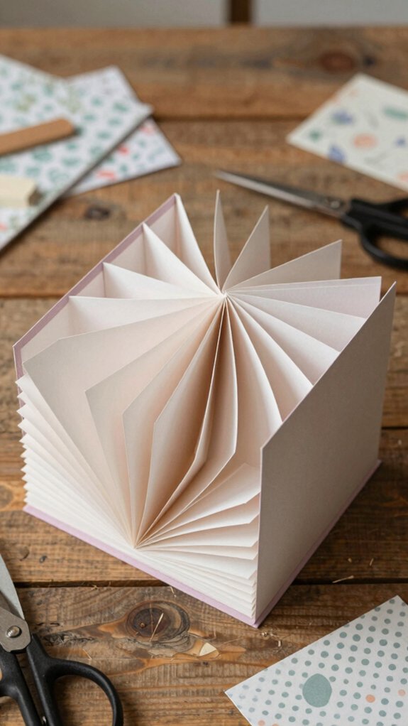 miniature layered foldable pages