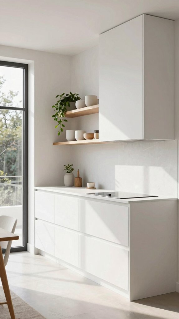 16 Kitchens Without Upper Cabinets for an Open and Airy Feel 17 minimalist accessible bright kitchens