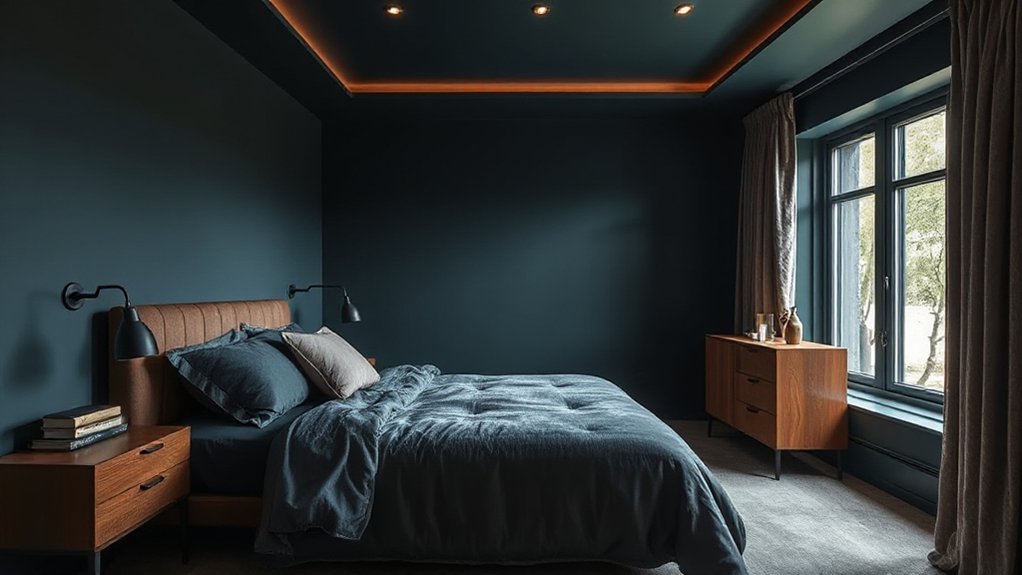 moody elegant dark teal