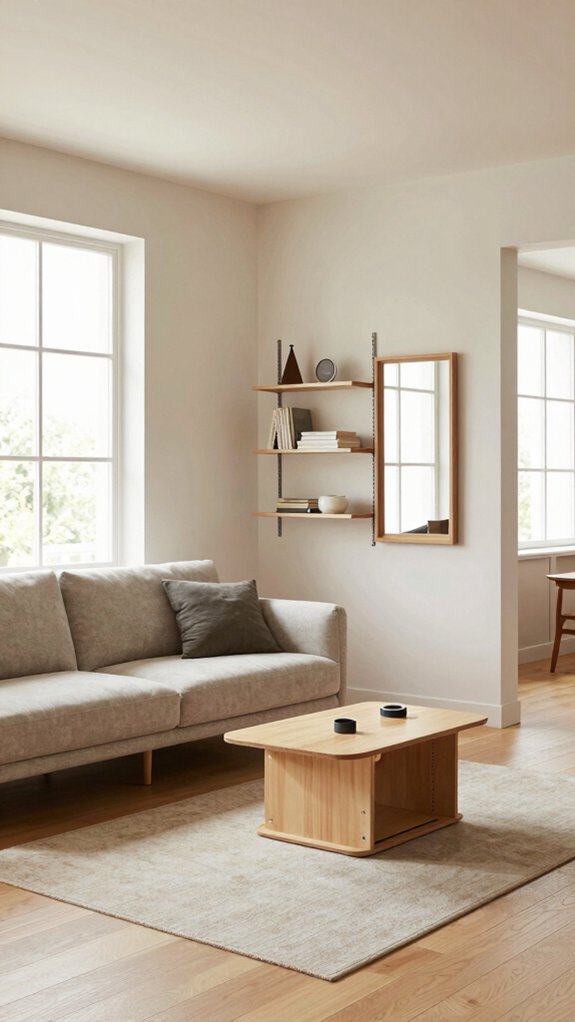 19 Small Living Room Decor Ideas That Make Any Space Feel Bigger 2 multi functional furniture for efficiency