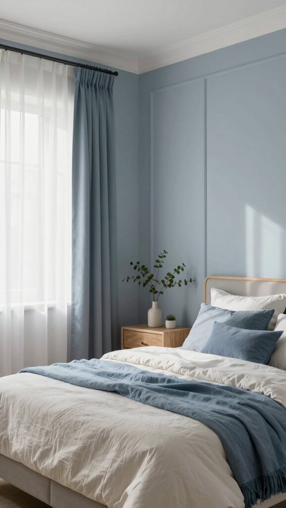 muted blue tranquil aesthetics