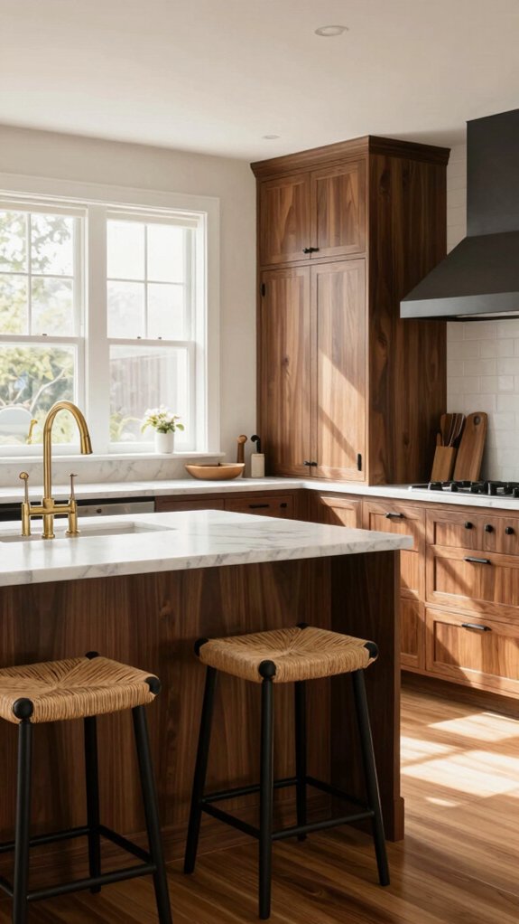 natural materials enhance kitchens