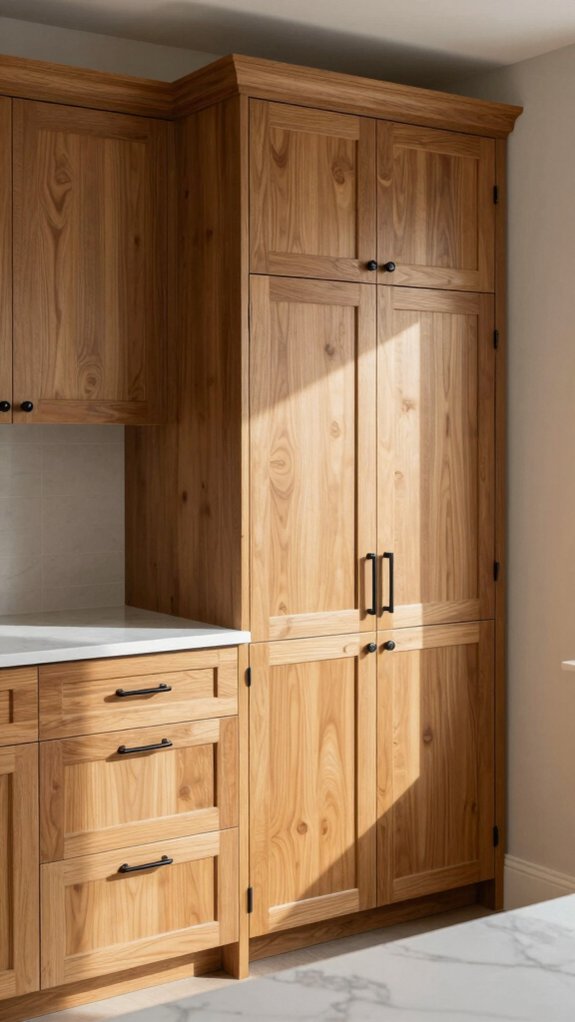 natural wood cabinet styles