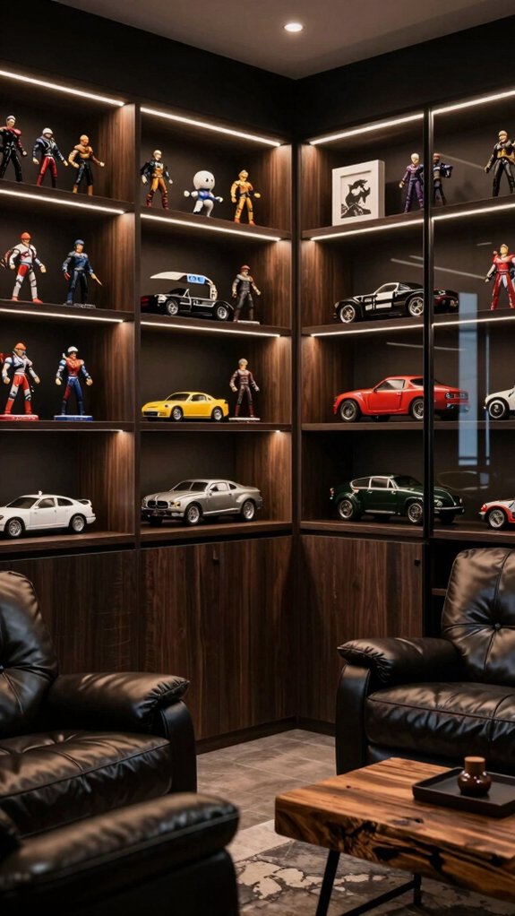 19 Man Cave Ideas for the Ultimate Personal Retreat 14 personalized collectible display options
