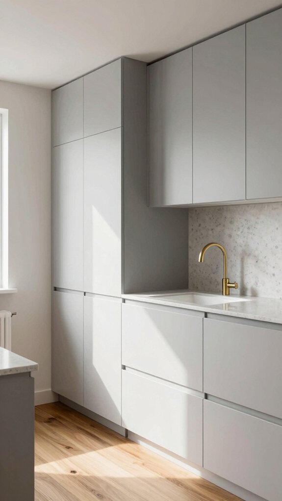 16 Kitchens Without Upper Cabinets for an Open and Airy Feel 8 tall pantry cabinet organization
