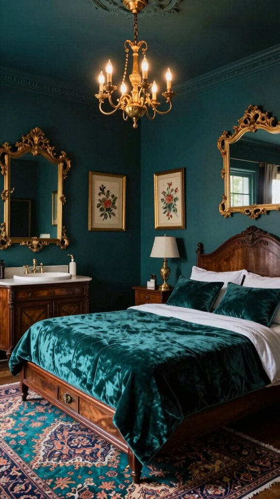 timeless teal vintage elegance