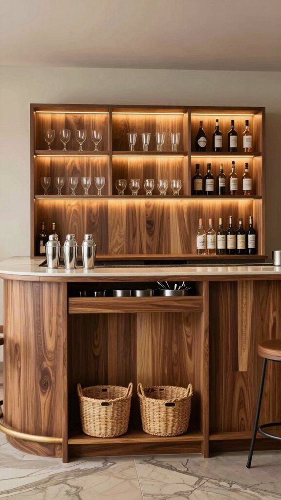 14 Under Bar Counter Ideas for Storage and Style