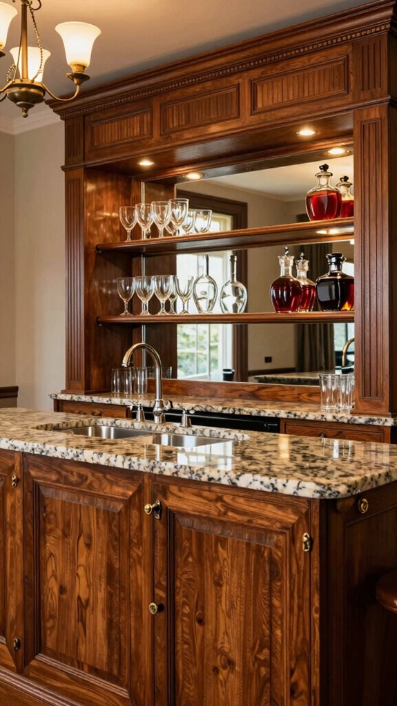 17 Wet Bar Ideas With Sink for Stylish and Functional Homes 5 welcoming classic wood wet bar