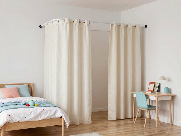 budget friendly temporary room divider