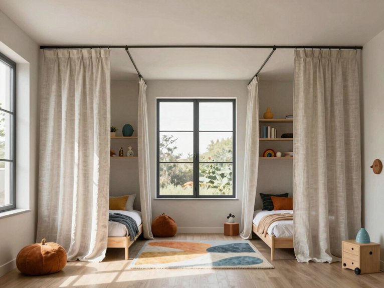 ceiling mounted magnetic soundproof curtains