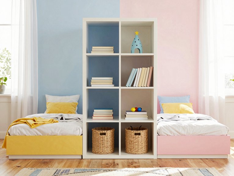 double sided anchored cube storage