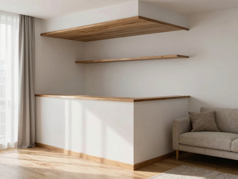 10 Room Divider Ideas for Studio Apartments 6 half wall creates cozy zones