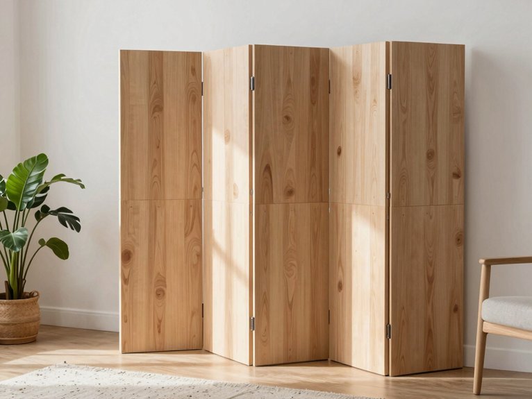 hinged lightweight luan accordion panels