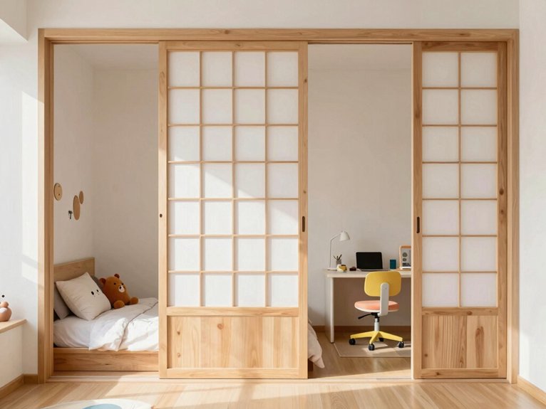 lightweight foldable shoji divider